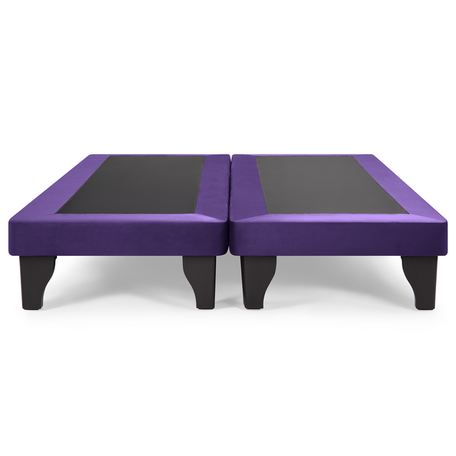Base de Cama Europea Felpa Morado 2 Plazas-0