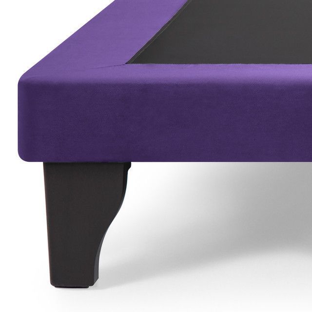 Base de Cama Europea Felpa Morado 2 Plazas-1