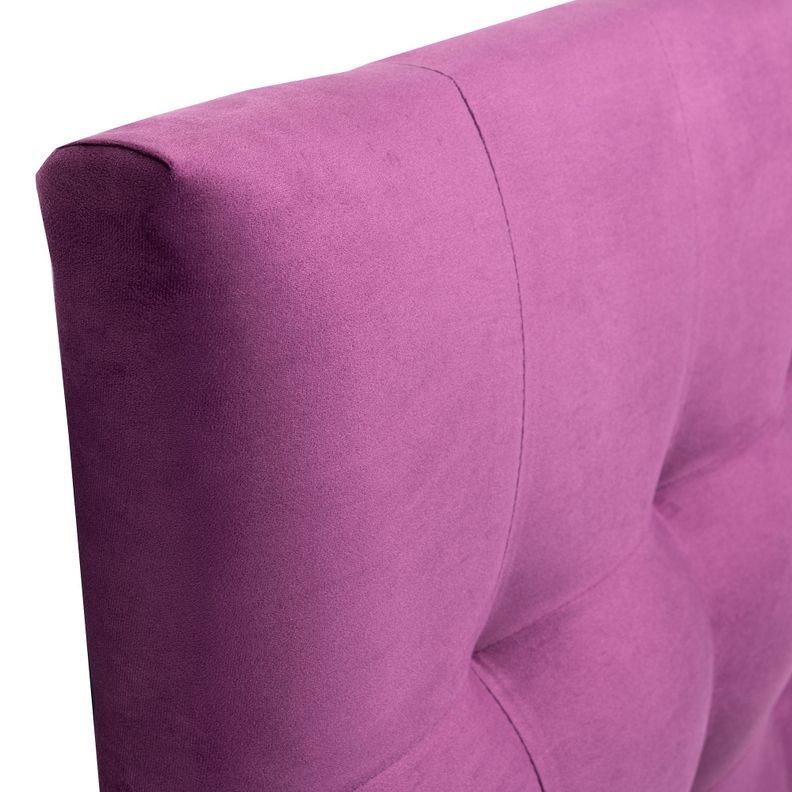 Respaldo Sevilla Con Patas Felpa 1,5 Plazas Morado-1