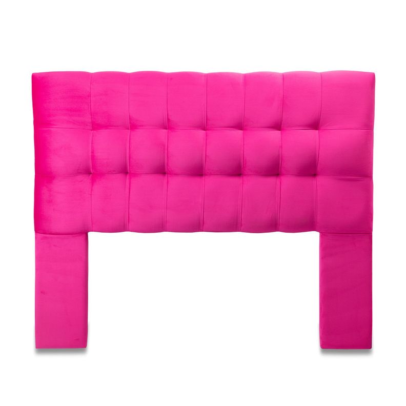 Respaldo Alicante Con Patas Felpa King Fucsia-0