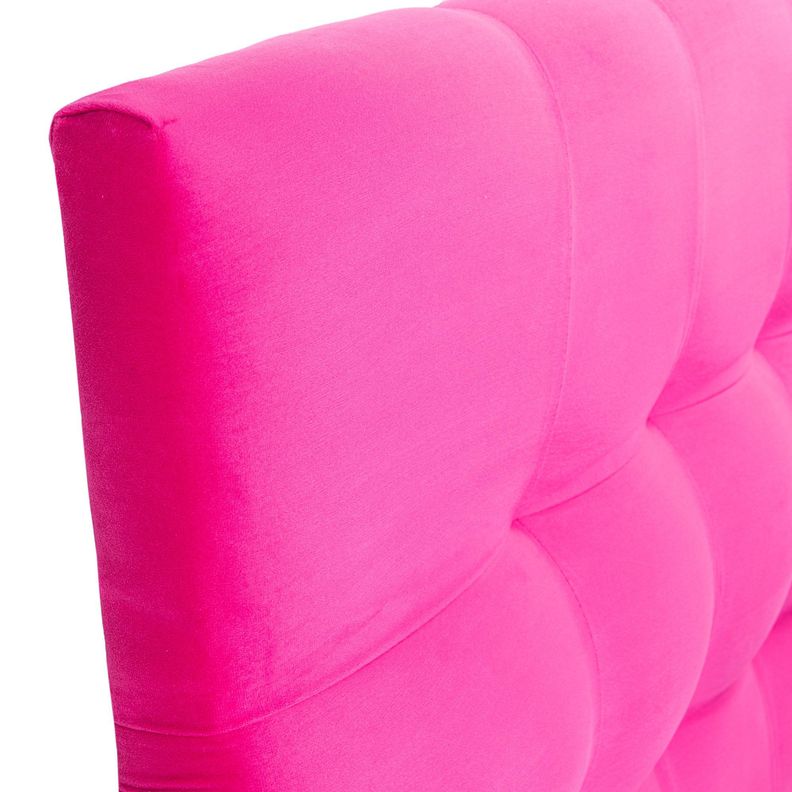 Respaldo Alicante Con Patas Felpa King Fucsia-1