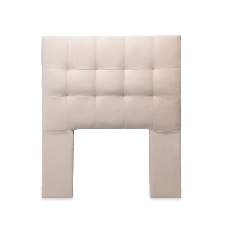 Respaldo Alicante Con Patas Felpa 1,5 Plazas Beige-0