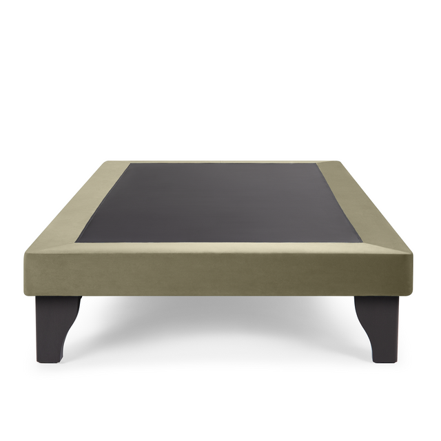 Base de Cama Europea Felpa Verde Oliva king-1
