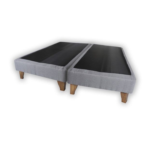 Base de Cama Europea Lino Gris king-0