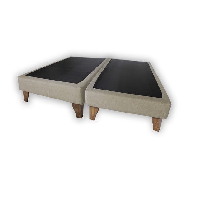 Base de Cama Europea Lino Beige 2 Plazas-0