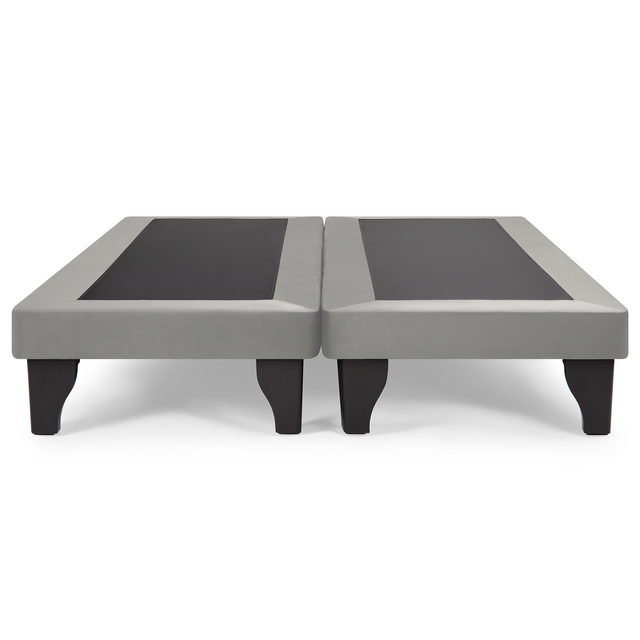 Base de Cama Europea Felpa Gris king-0