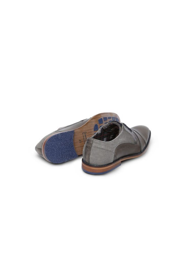 Zapatos de Cuero Hombre Ensley-0-05-Gris A-2