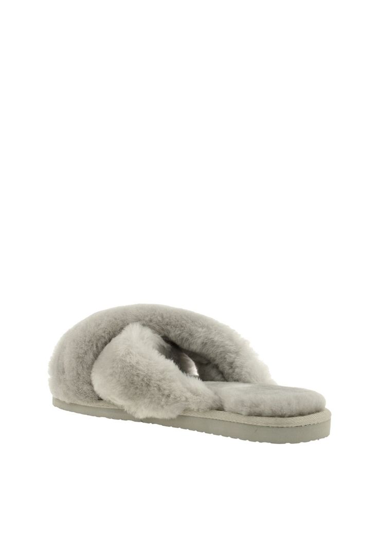 Pantuflas Cuero Verna-2-02 Gris-1