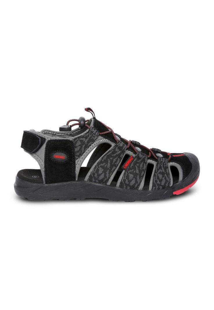 Sandalias Hombre Textil Cozumel-9-16 Negro Cardinale-1