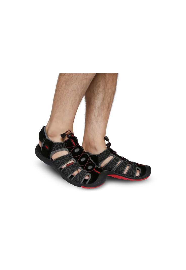 Sandalias Hombre Textil Cozumel-9-16 Negro Cardinale-4