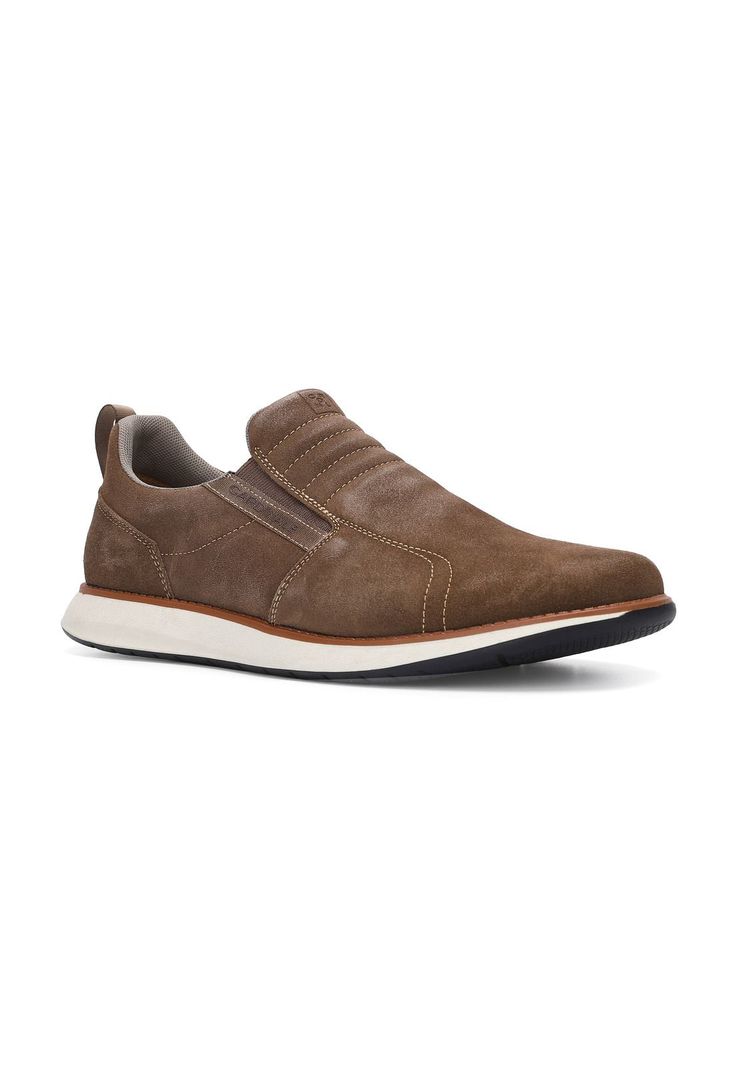 Zapatillas Slip-On Cuero Reston-3-08 Taupé-0