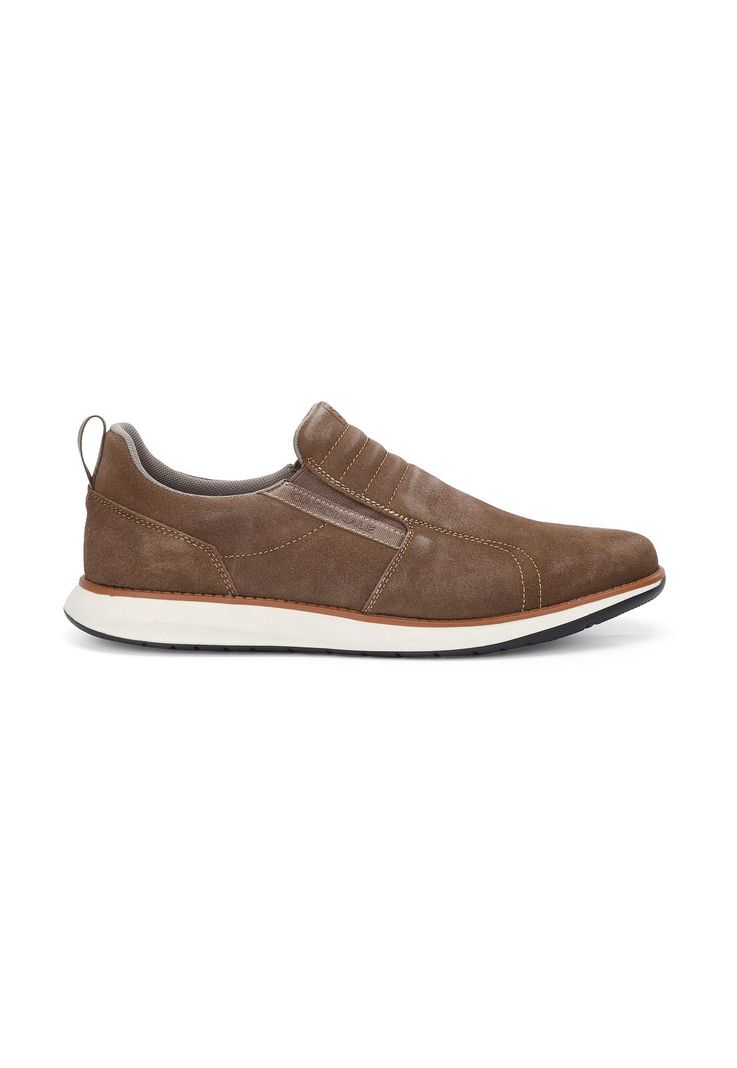Zapatillas Slip-On Cuero Reston-3-08 Taupé-1