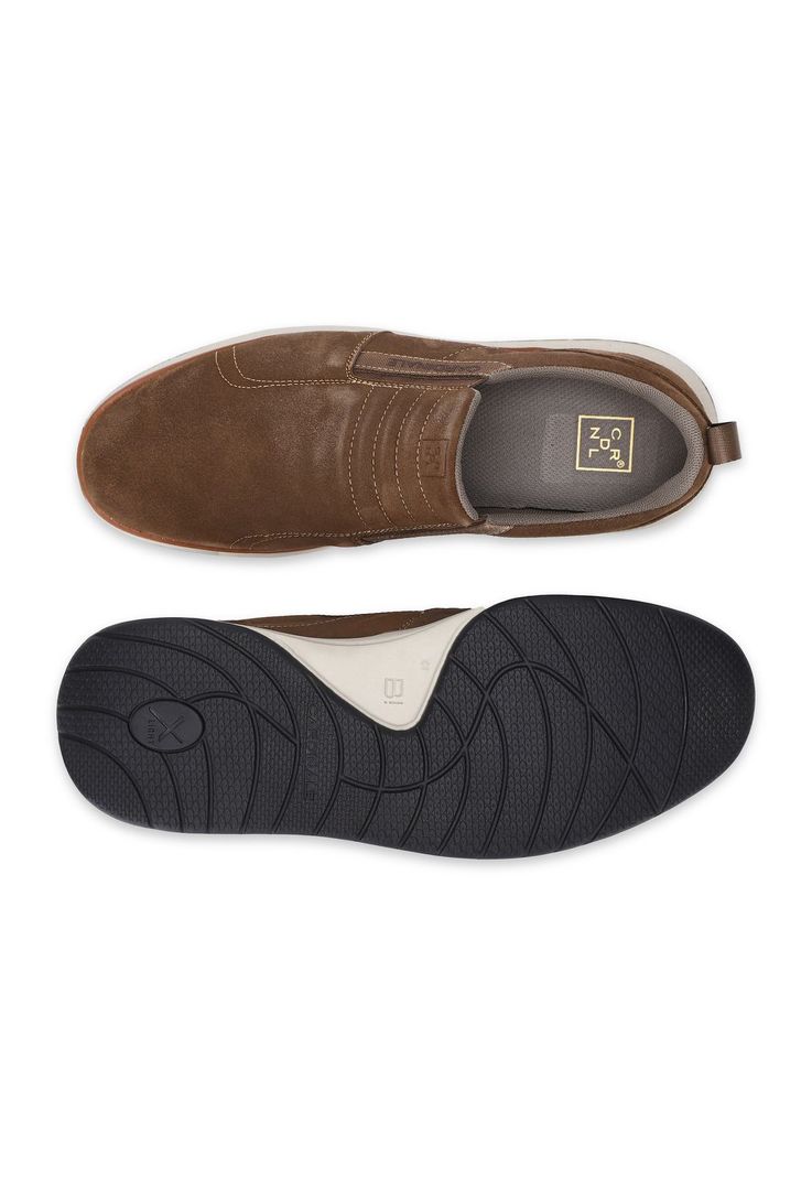 Zapatillas Slip-On Cuero Reston-3-08 Taupé-2