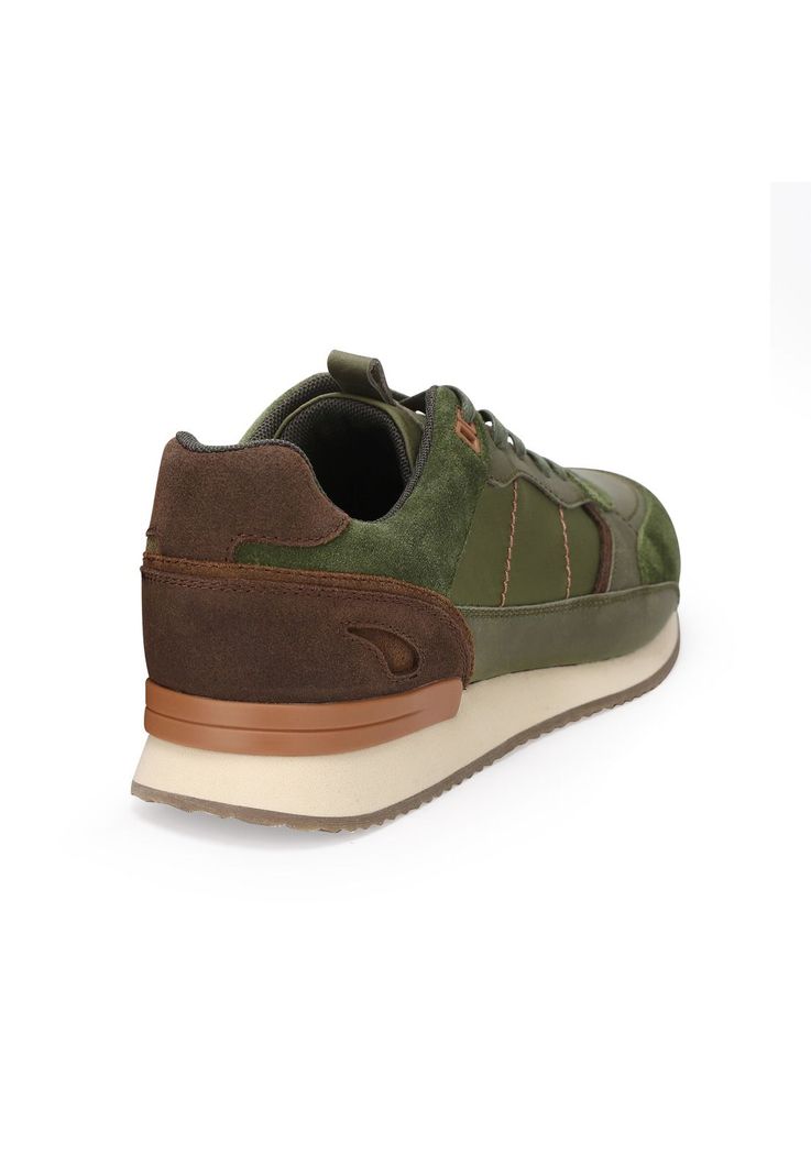 Zapatillas Cuero Y Textil Harford-0-03 Verde-3
