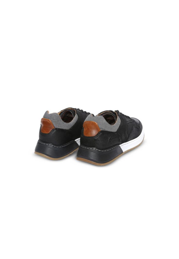 Zapatillas de Cuero Hombre Oakwood-0-85-Negro A-3
