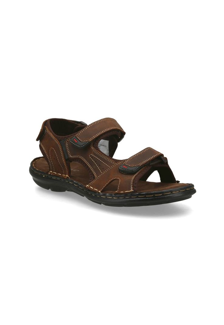 Sandalias Hombre Cuero Cairu-9-13 Café Cardinale-1