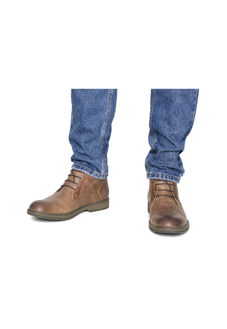 Botines Hombre Cuero Carven-6-09 Café Cardinale-1