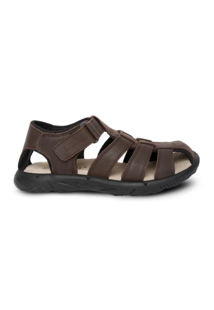 Sandalias Hombre Cuero Bahamas-9-06 Café Cardinale-1