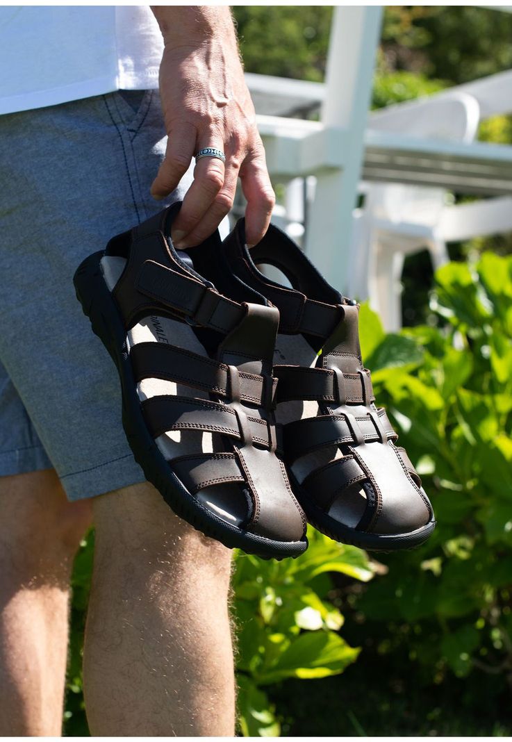 Sandalias Hombre Cuero Bahamas-9-06 Café Cardinale-3