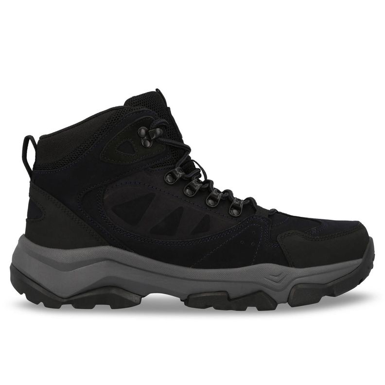 Botines Outdoor Hombre Cuero Waterproof Sansac Azul