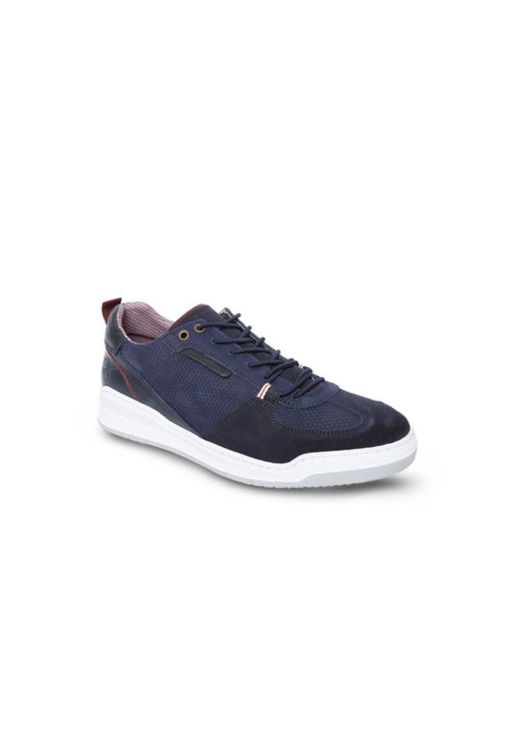 Zapatillas de Cuero Hombre Wahouma-0-07-Azul A-0