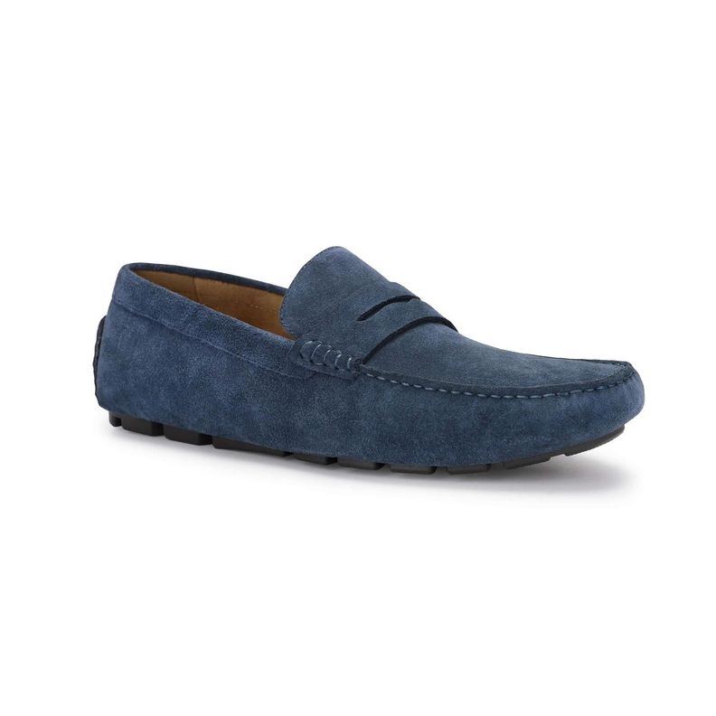 Mocasines Driver Hombre Cuero Sand-4-02 Azul