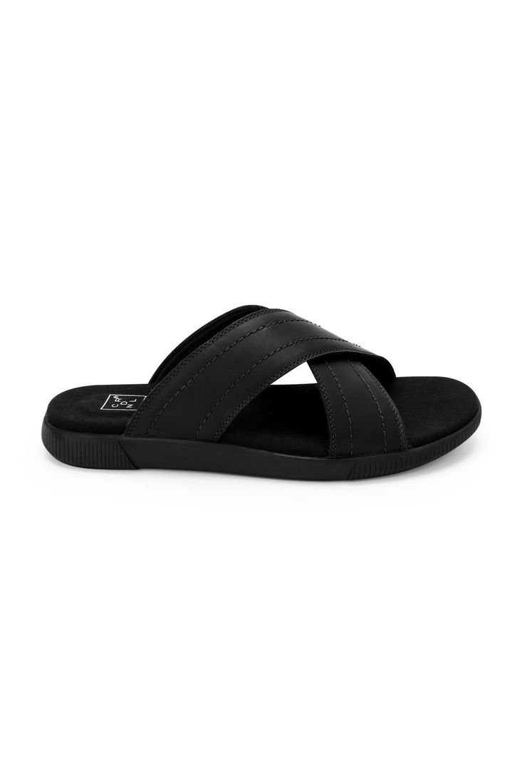 Sandalias Hombre Cuero Hakuna-9-05 Negro Cardinale-1