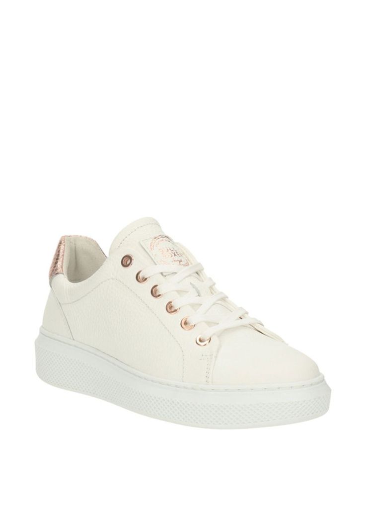 Zapatilla De Cuero Meg-0-20-Blanco A-1