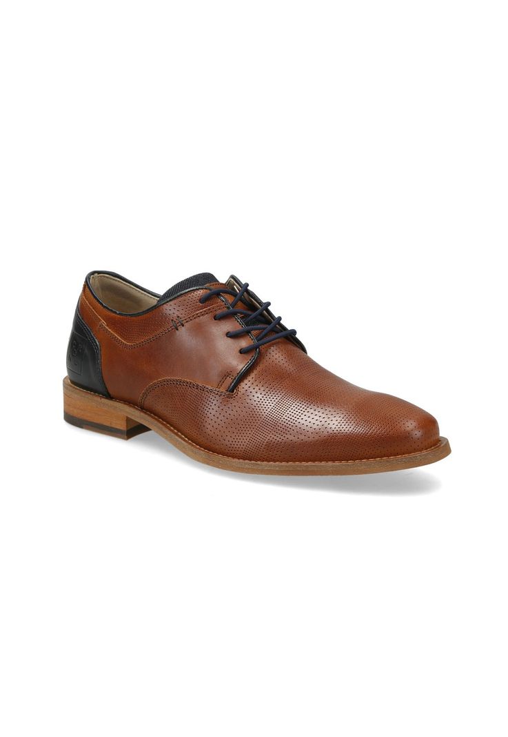 Zapatos Cuero Cordones Elasticados Noord-0-35 Brandy-0