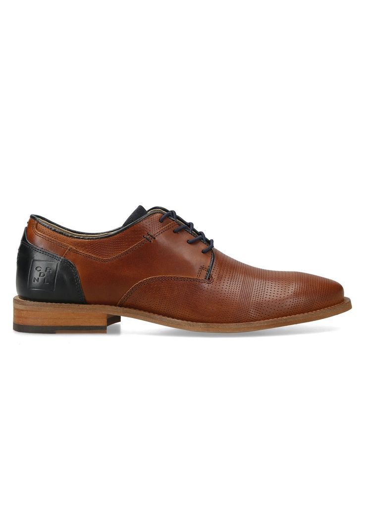 Zapatos Cuero Cordones Elasticados Noord-0-35 Brandy-1