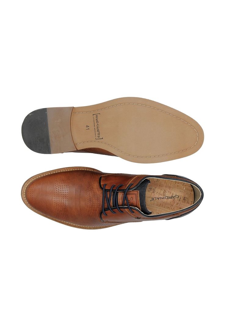 Zapatos Cuero Cordones Elasticados Noord-0-35 Brandy-2