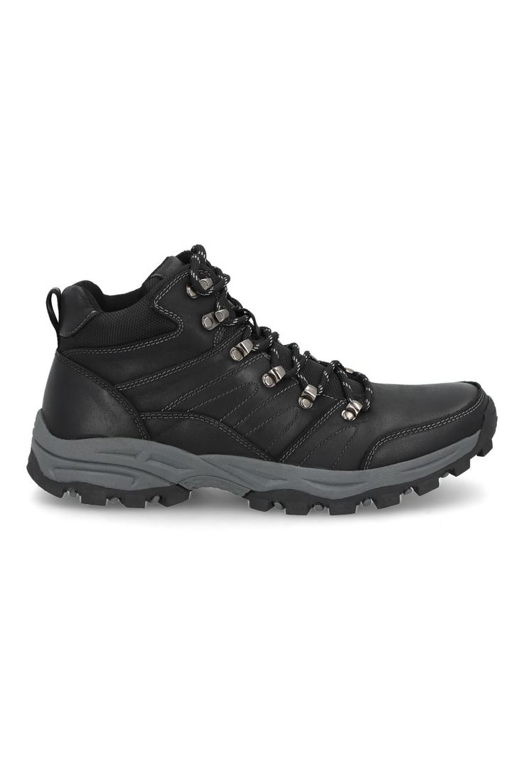 Zapatillas Caña Alta Cuero Ransol-6-95 Negro-1