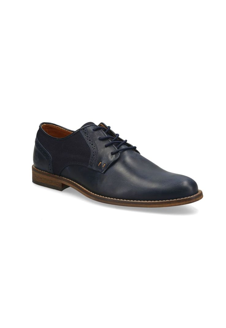 Zapatos Cuero Y Textil Nambour-0-57 Azul-1