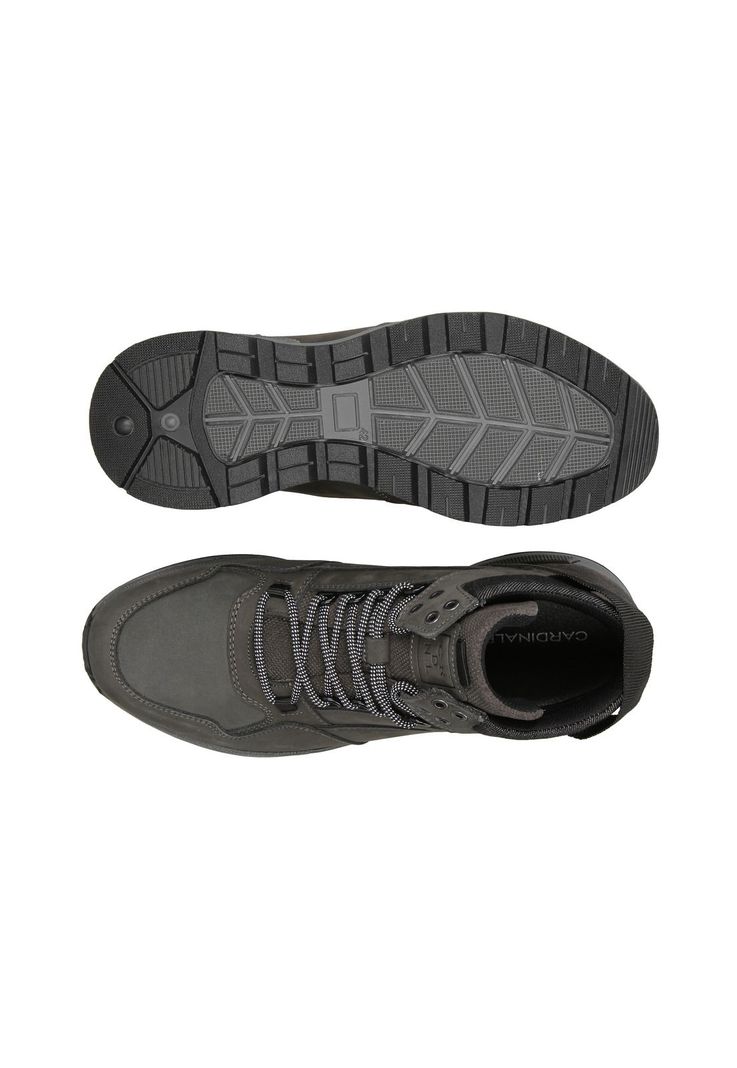 Zapatillas Cuero Caña Alta Bonne-6-20 Gris-2
