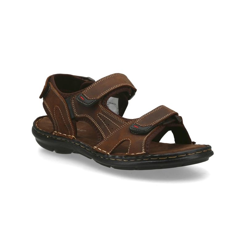 Sandalias Hombre Cuero Cairu Café Cardinale