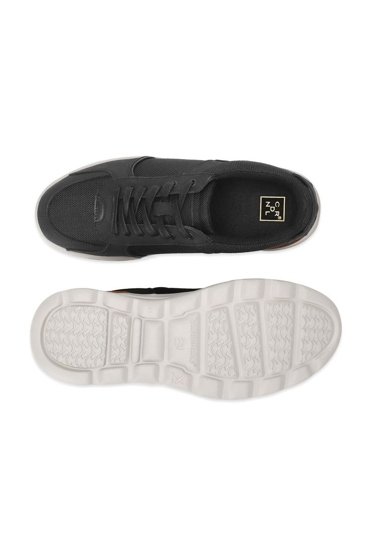 Zapatillas Cuero Y Textil Walker-0-17 Negro-2