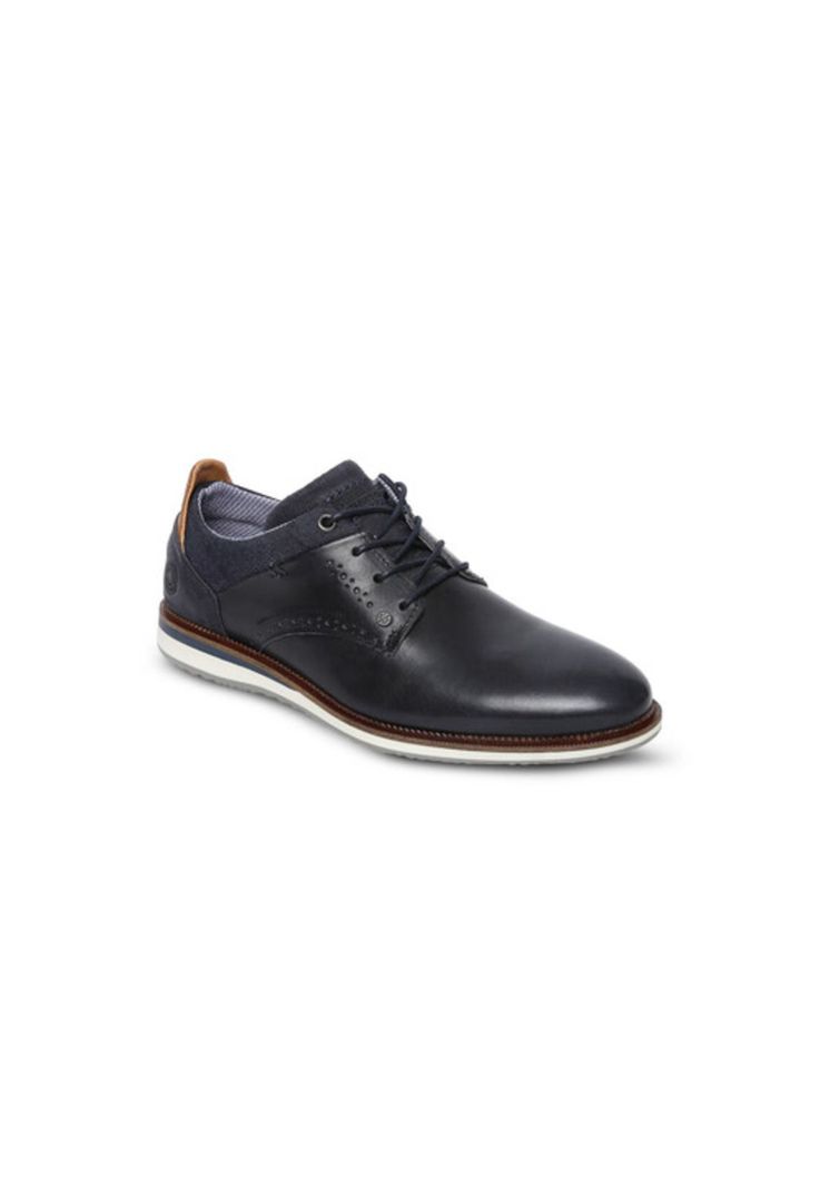 Zapatos de Cuero Hombre Dartry-0-64-Azul A-0