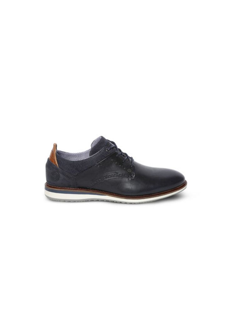 Zapatos de Cuero Hombre Dartry-0-64-Azul A-1