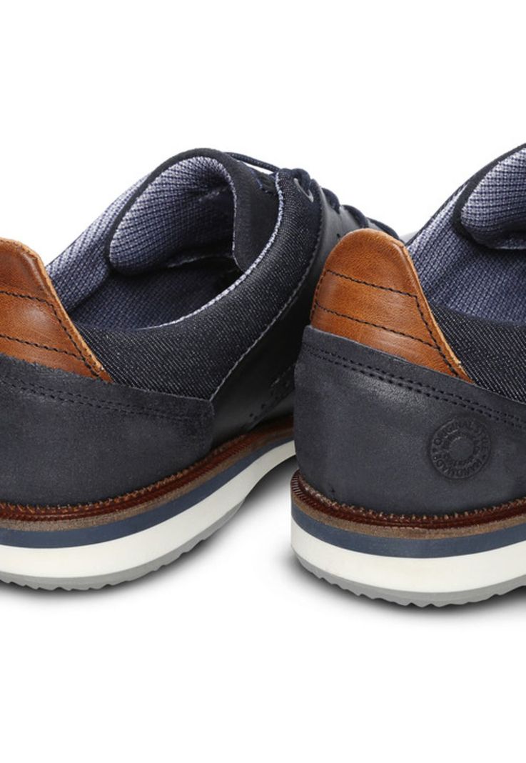 Zapatos de Cuero Hombre Dartry-0-64-Azul A-2