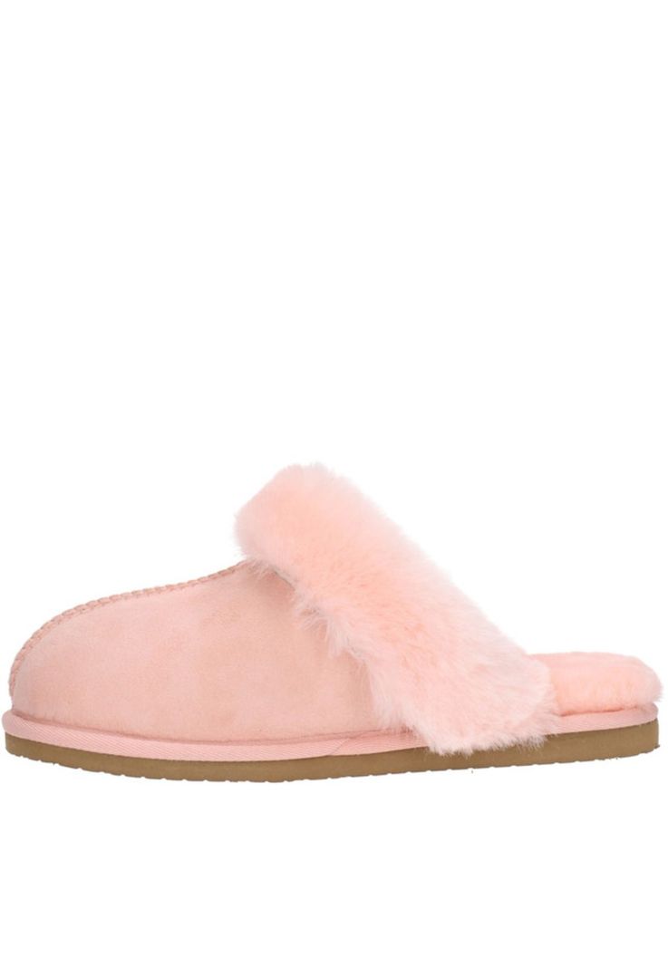 Pantufla De Cuero Clem-2-01-Rosa A-2