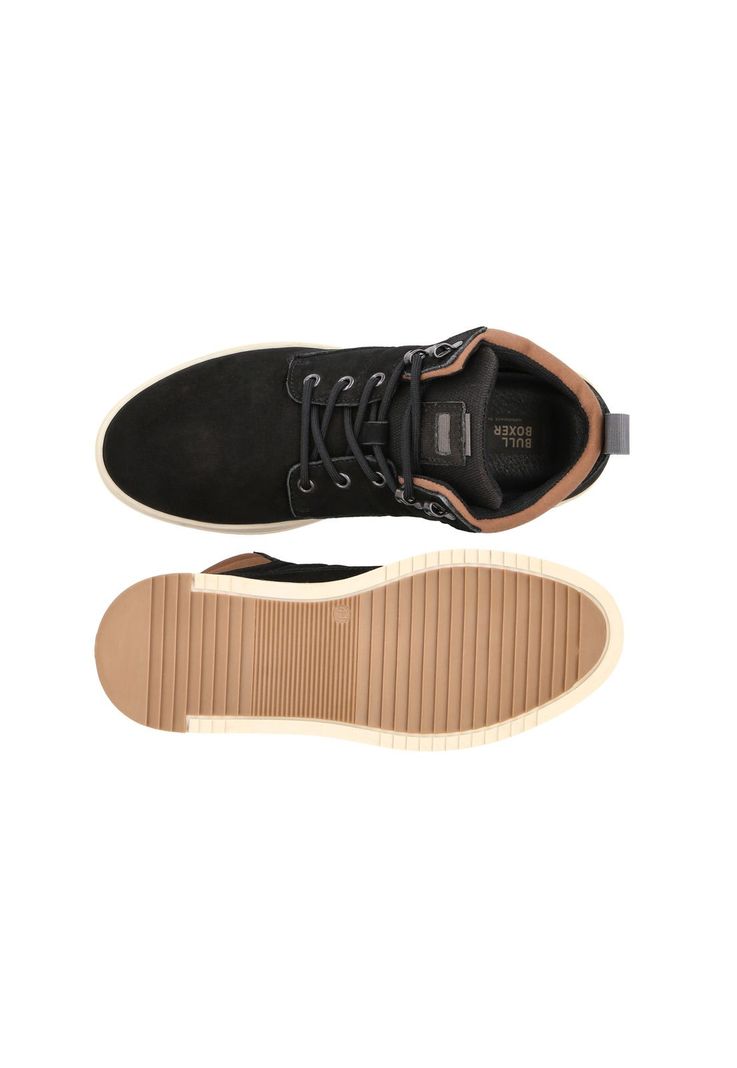 Zapatillas Caña Alta Cuero Keswick-6-76 Negro-2