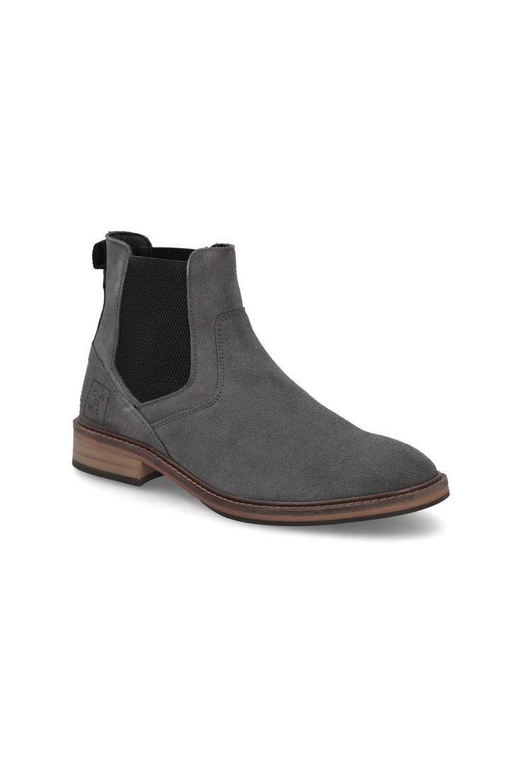 Botines Chelsea Cuero Thun-6-19 Gris-0
