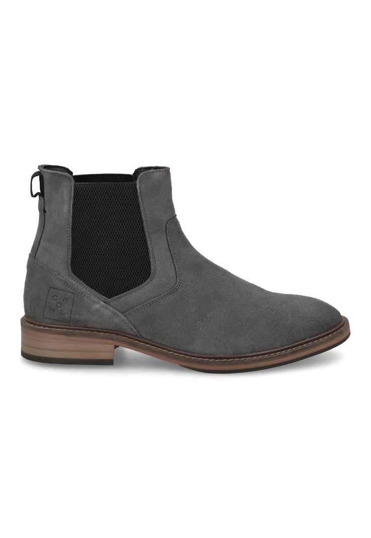 Botines Chelsea Cuero Thun-6-19 Gris-1