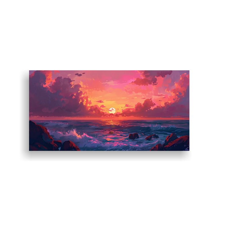 Pintura De Decoración Estilo Anime Realista: 140x70cm-0