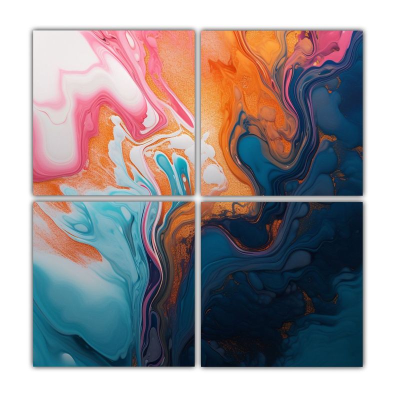 Pinturas Decorativas De Equilibrio Colorido En 100x100 Cm