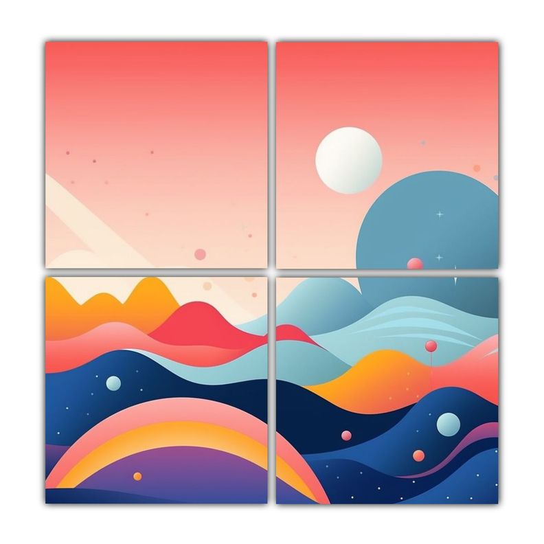 Cuadro Lienzo Protagonismo Sundl: Sonadora Y 100x100 Cm