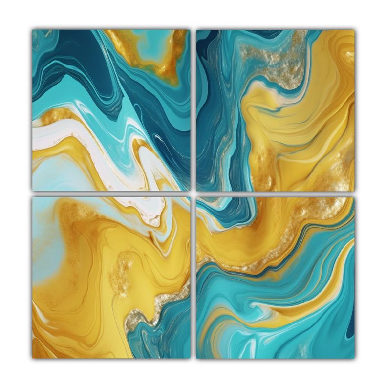 Cuadro De Arte En 3D Con Fondo De Mármol, Color 140x140 Cm-0