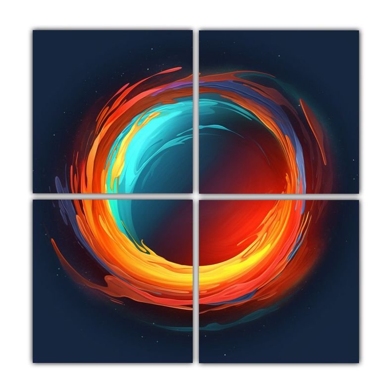 Cuadro Inspirador Living Juego Móvil Con Efecto 200x200 Cm-0