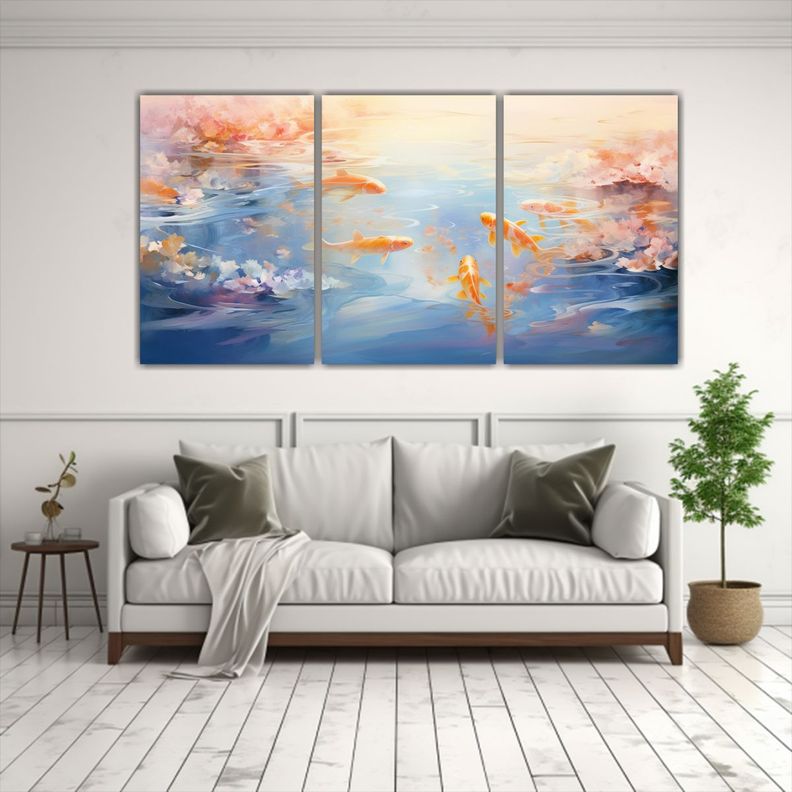 Pinturas Decorativas De Suaves Ondulaciones 120x60 Cm-2