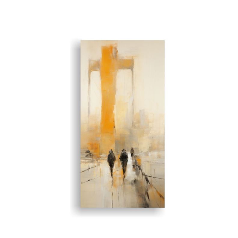 Cuadro Sublimado Expresionista Abstracto 80x160cm-0